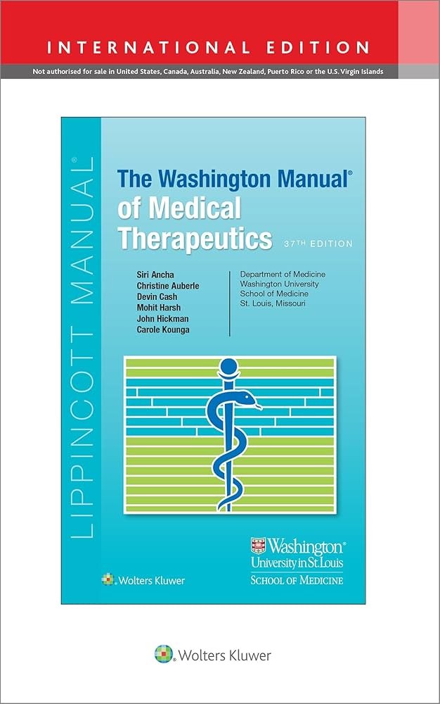 The Washington Manual of Medical Therapeutics Thirty-Seventh ...