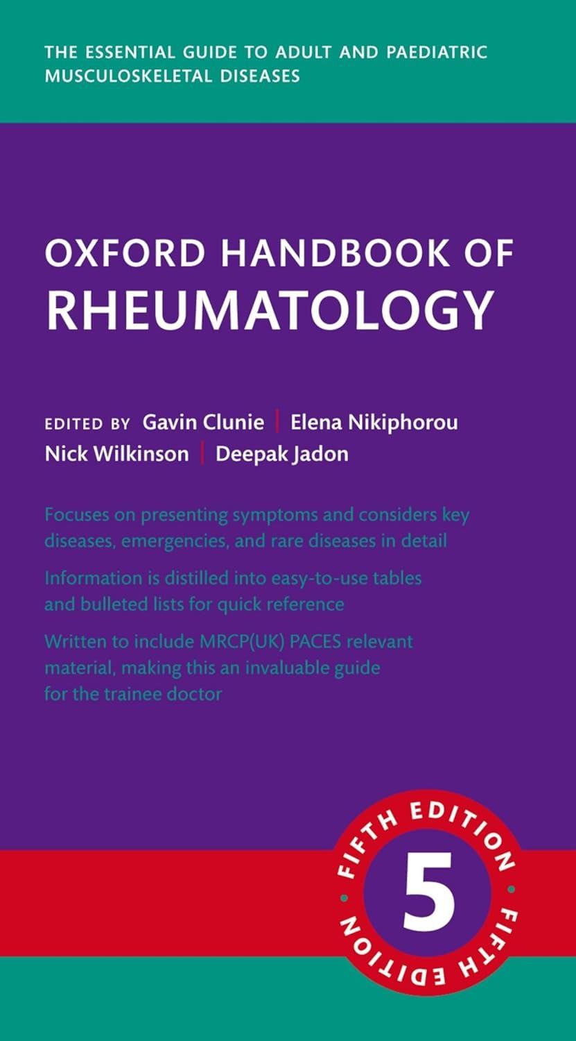 Oxford Handbook of Rheumatology, 5th Edition